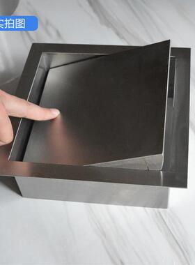 面嵌入式不锈垃圾桶翻钢盖厨房53101摇卫台生洗手台间隐形盖装饰