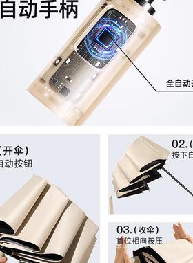 全自动雨伞加晴大加加固线雨两KPF用女太阳厚伞防晒紫外男士折叠1