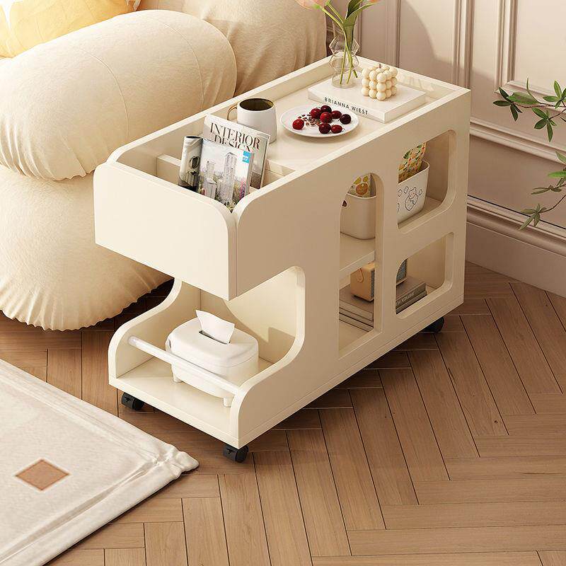 奶油风沙发边几可移小动沙发边侧柜边柜摆件客户型厅84511用小推