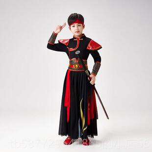 正品儿童侠中国风舞蹈骁客演出汉服服霍元甲象王行剑舞服装男女古