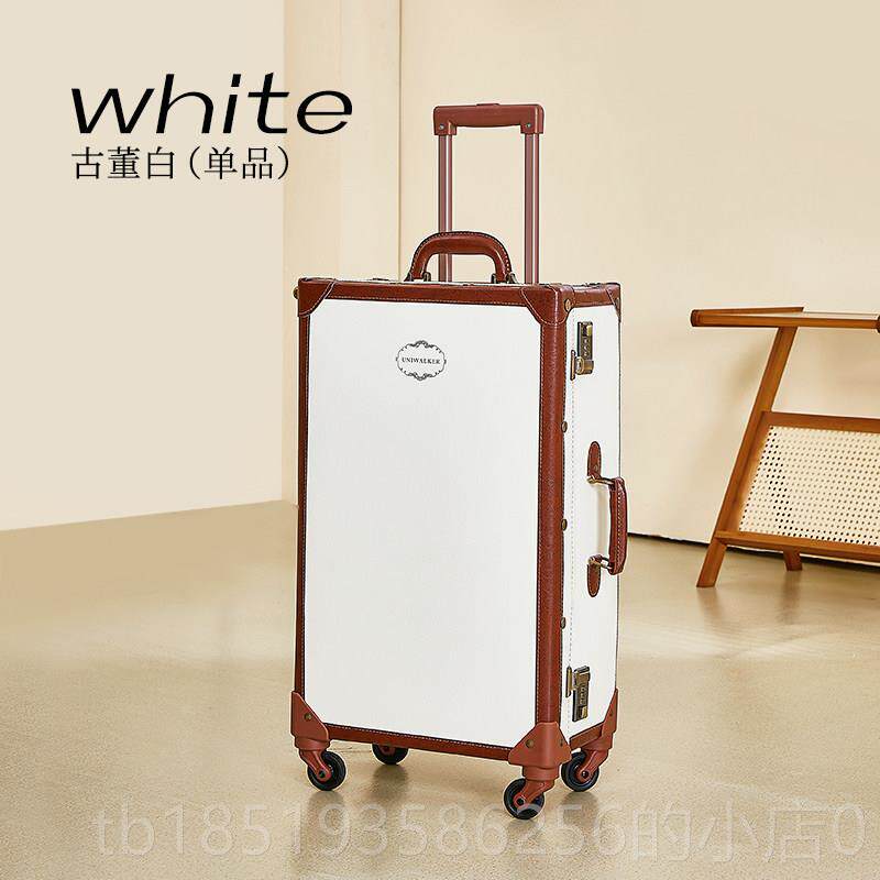 高档uniwalker手工复古箱李行女拉杆箱万向轮20寸登机箱小清行新