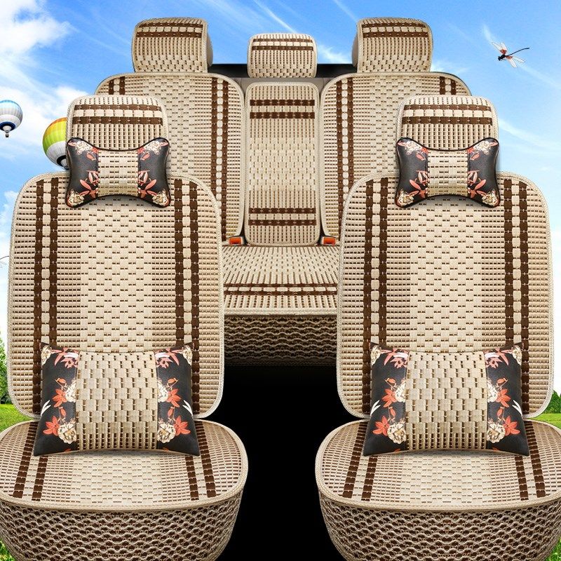 四季通用汽车坐垫五座座套夏季通风透气冰丝座垫座椅套布艺全包围,汽车用品/电子/清洗/改装,通用座套/座垫,淘宝优惠券,粉丝福利购,淘宝优惠卷