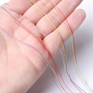 缝纫线402段染彩线细线五彩线编织线涤纶线手工家用204粗线宝塔线