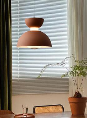 代简约肤感色床头吊灯手扫感应悬现停升降客69385背景墙吊卧室厅