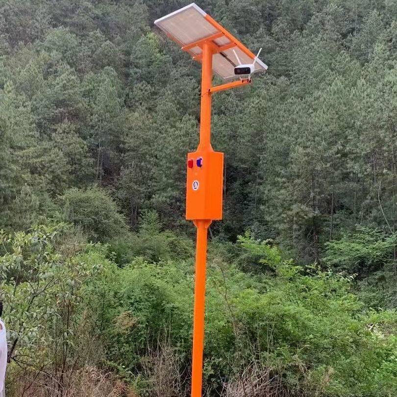 太阳能森林防火语音提示器防溺水报警器远程喊话宣传杆