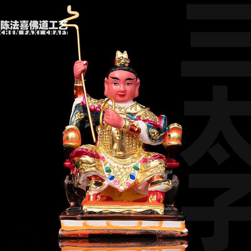 汽车摆件车载神明香樟木雕观音三太子赵公明齐天大圣天逢元帅神像