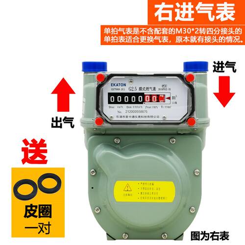 意卡通家用天然燃气表/液化气表/煤气表/G2.5铝壳膜式流量计速发