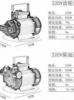 齿轮2泵20机油电动抽油泵家液用压油HNS抽油机自V吸泵抽油泵厂家
