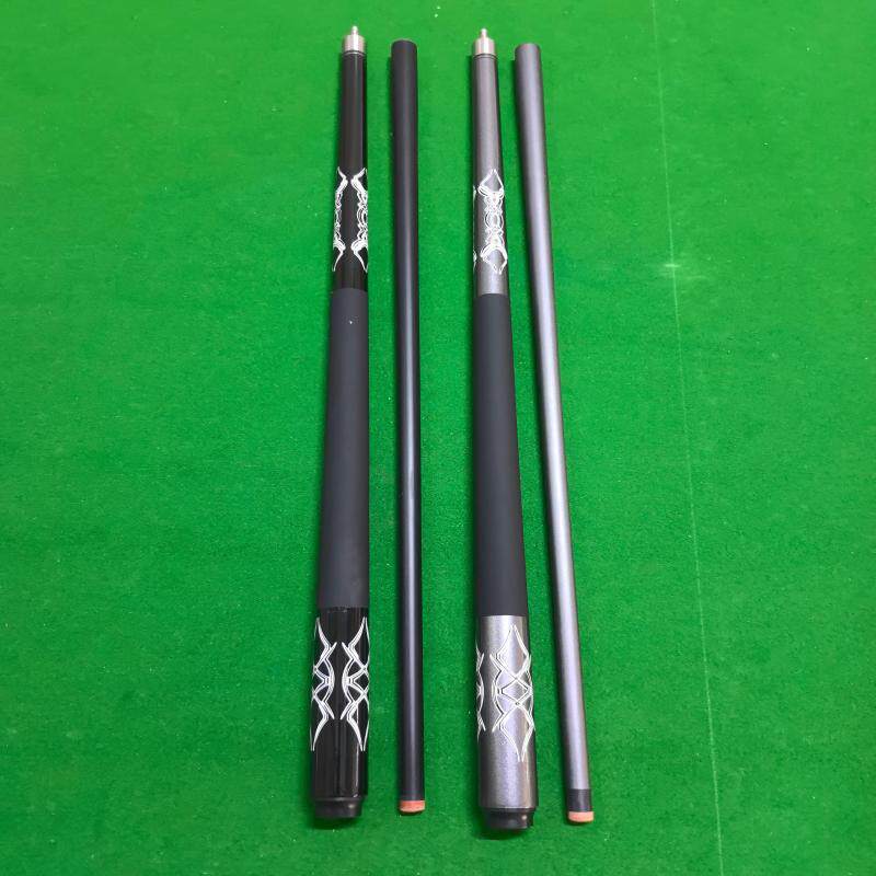 奥秘美洲豹台球标准美式九球杆1/2分体碳素杆大头13mm 不锈钢中轮
