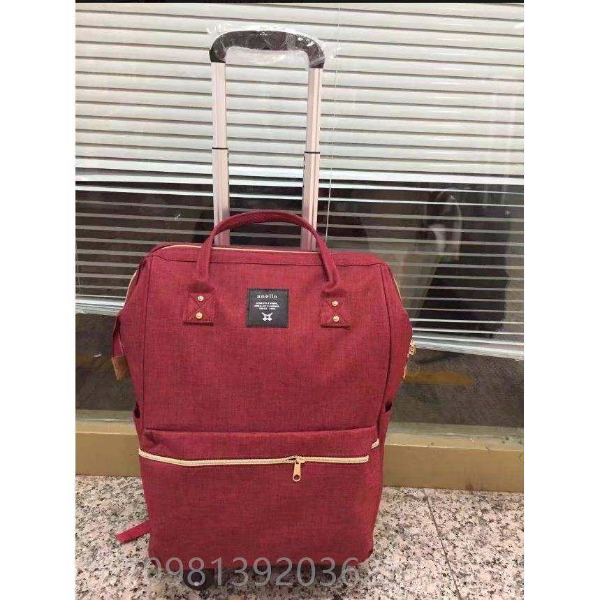 高档20寸防水印向花手提万拉杆包旅行包轮短途行李袋拉杆箱箱女登