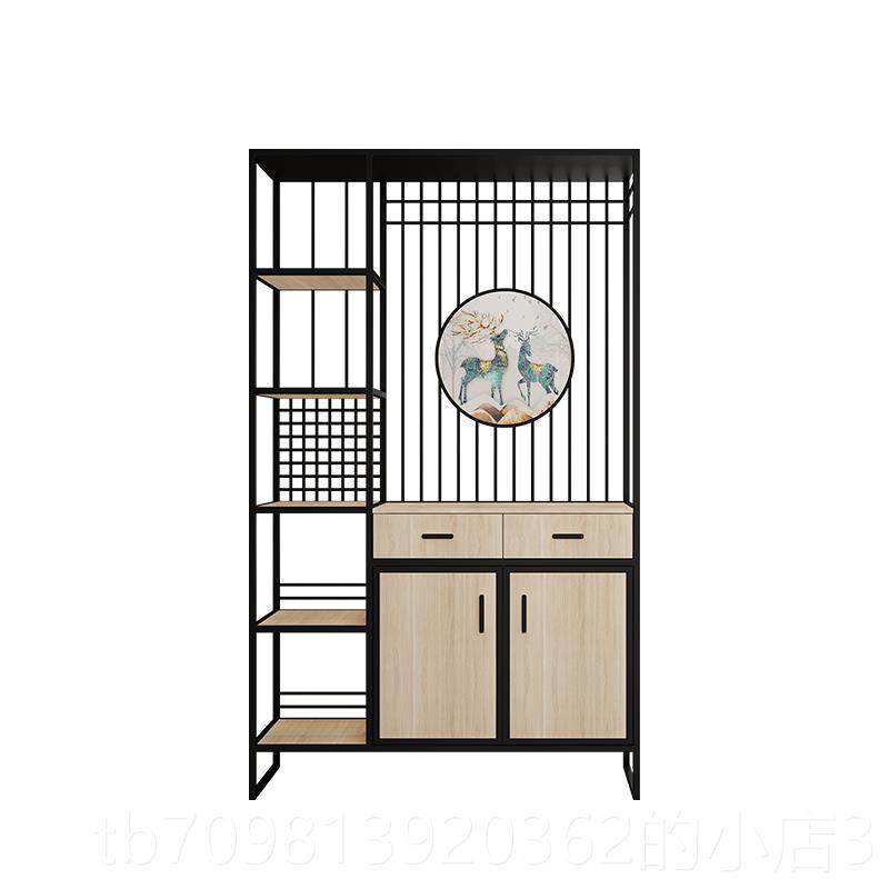 高档奢入户玄关鞋柜柜带饰抽屉一体屏风客厅隔断柜轻门柜现代简约