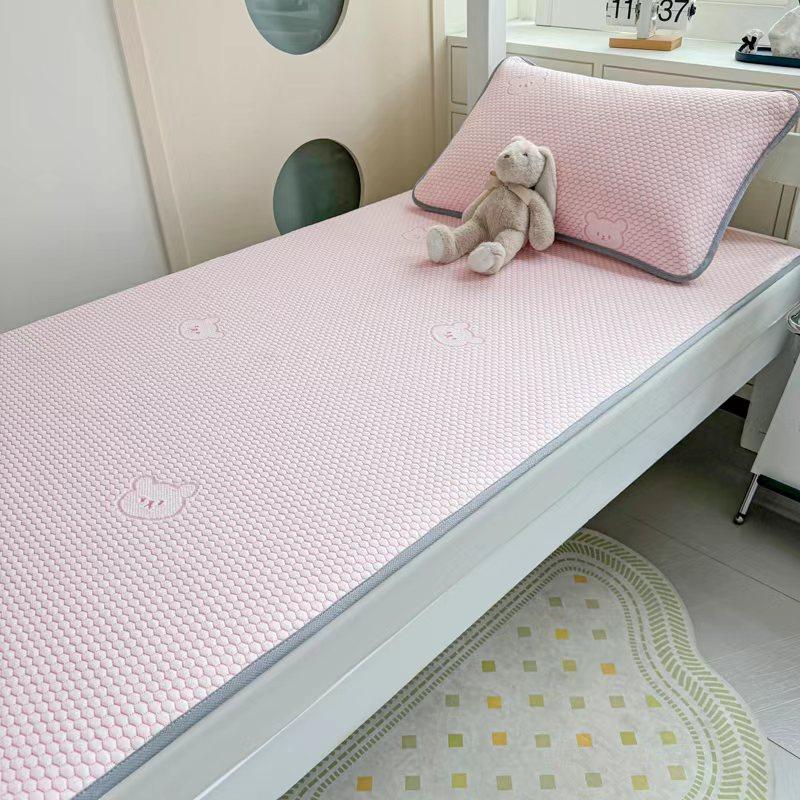 2024新款凉感冰丝席学生宿舍上下铺卡通凉席枕套单人席子床上用品,床上用品,冰丝席,淘宝优惠券,粉丝福利购,淘宝优惠卷