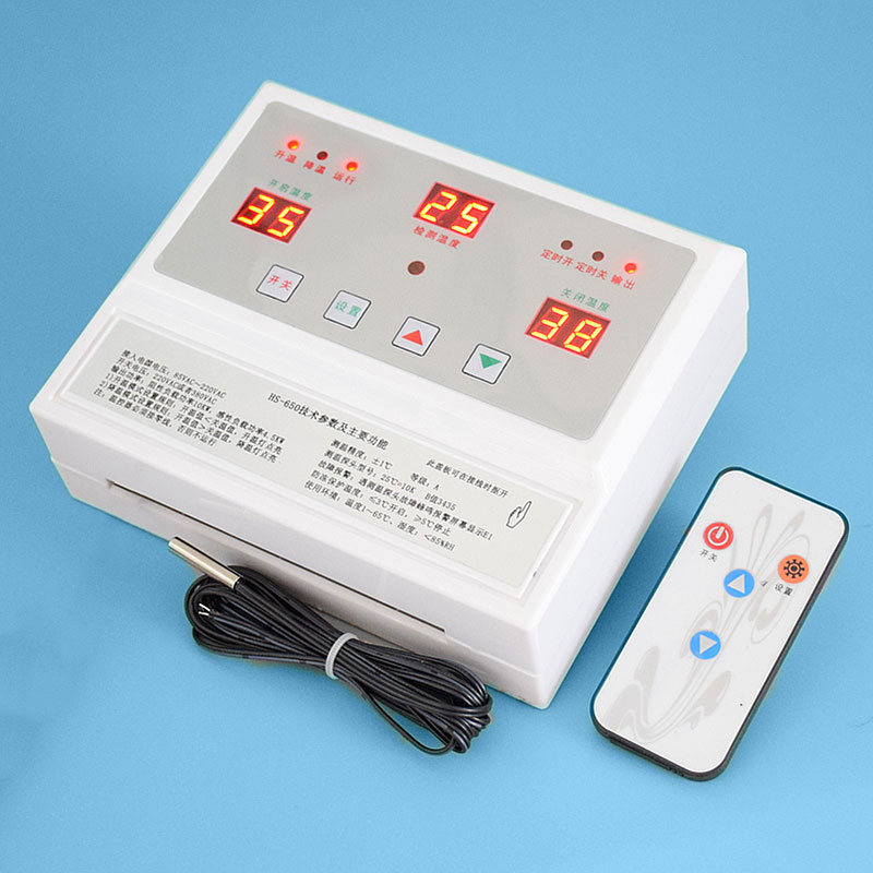 HS-650三相温控器10KW大功率控制器380V养殖风机温控仪表开关