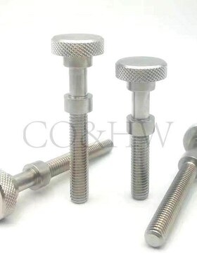 304不锈钢AJSTKS3/4/5/6/8调整螺栓 滚花旋钮型 手拧螺螺丝 PAZ66