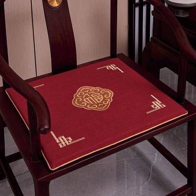 木椅坐垫透四季FL-881中式茶椅子餐椅子座椅垫子定制加厚子海气绵