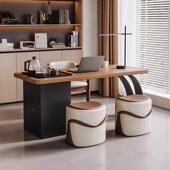 2025新款 TWM小型高茶台轻奢现代高端感公泡茶桌实木办一体阳级台