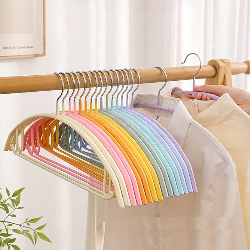 新款彩虹半圆衣架多功能防滑无痕晾衣架不鼓包加粗款家用衣挂衣撑