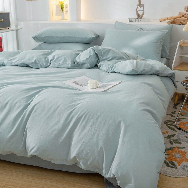 新西兰留学生公寓床上用品queen床单床笠款kingsingle被套全棉简