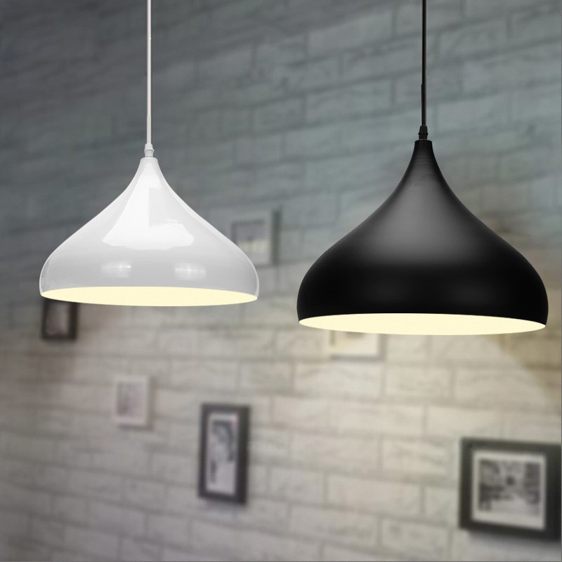 led餐厅吊灯灯罩外壳罩工业风餐桌灯现代简约个性创意饭厅吧台灯