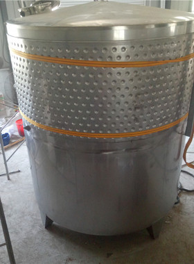 304红酒白酒常温发酵罐米勒板锥低罐厂家定制 不锈钢白钢发酵设备