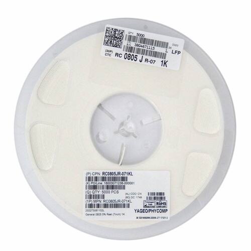 RC0402DR-07160RL Yageo 国巨贴片电阻0402 160Ω 0.5% 0.63W