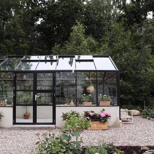 澳式花房户外露天花园隔热遮阳玻璃房别墅铝合金玻璃一体阳光房