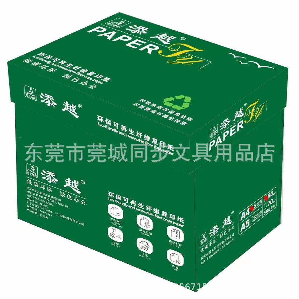 添越A4/80克/2复500张/5用包装印/箱A4环保印纸打纸办公93248纸合