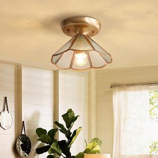 欧全客厅吸顶灯厅灯美式酒店客房LEDMC701-1Q卧室阳餐台铜书式房