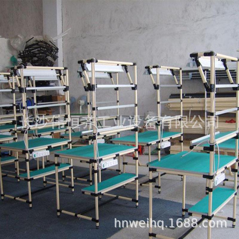 物料周转车线棒桌试精益管工作-转周车线边防静电工作台测桌