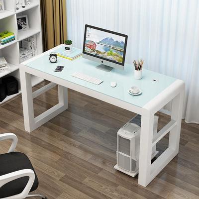 简易EGP脑台电式桌简约现字代家用钢化玻璃经型卧室学习写济办公