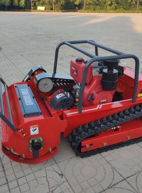 遥控割草机荒履带式自动开园林碎草NVO机高配低油耗柴油控割遥草