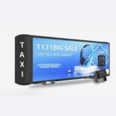 载l租e水d显示屏防户外高亮双面P2.5间距屏网约车出车私家车车顶