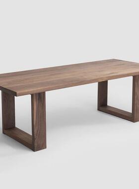 木QNB胡桃北美胡桃木桌板原木餐板桌家用双床实木吧台板书桌人全