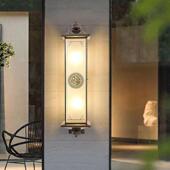 全铜新ST 24中太阳能式 台壁灯外户防水庭院灯室外露楼梯灯别墅门