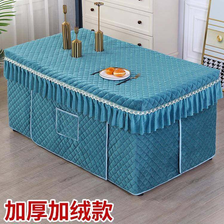 长桌方形烤火桌套子罩加厚冬季电烤茶几取暖棉罩烤火罩电炉F9695T,居家布艺,床头罩,淘宝优惠券,粉丝福利购,淘宝优惠卷