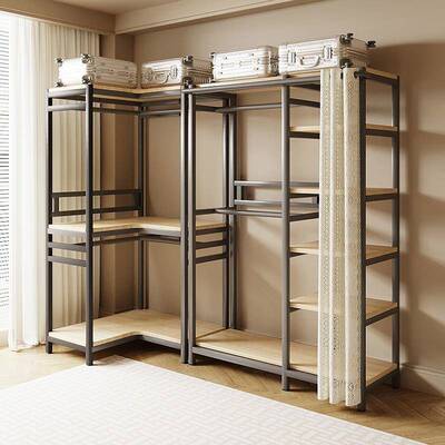 转角易衣帽架落wz-gmg-0地卧室家用衣架简金组挂装开放式属出租房