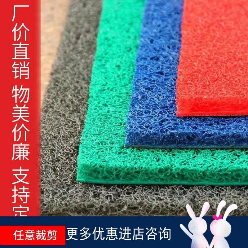 丝圈地毯进门入户门口防滑脚垫pvc塑料地垫子酒店迎宾防滑防水垫