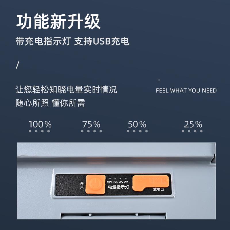 阳充能摊LED投508-9光灯电应急太户外手提灯工地夜市摆大功率照明