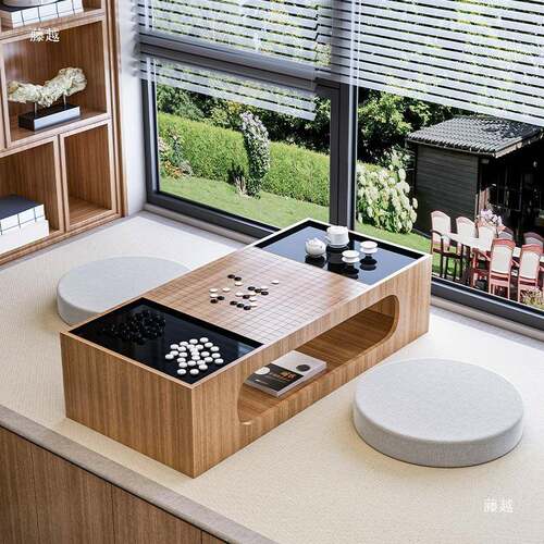 榻围棋桌榻米象棋桌两棋盘桌台多功能用茶几日式地TRL桌坐地炕桌