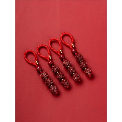 206马命年朱砂三合六合本生肖平2安符钥匙OLI扣车挂件护身吉祥佩