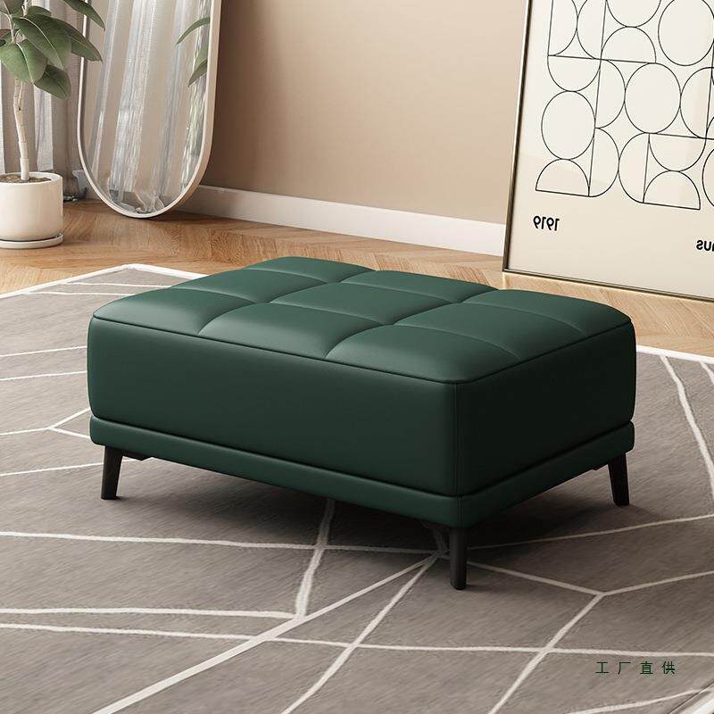 欧式发厅皮凳艺沙脚踏凳家用客985贵妃位加长搁脚凳放腿皮沙发轻