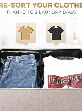 跨境室FDG防水尘大容物量可折叠脏防衣篓浴脏衣收纳筐储箱收纳箱