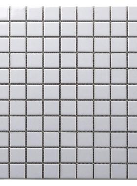 全方砖陶959瓷马赛克瓷砖瓷卫生间阳台块厨房地墙砖黑白灰色小方