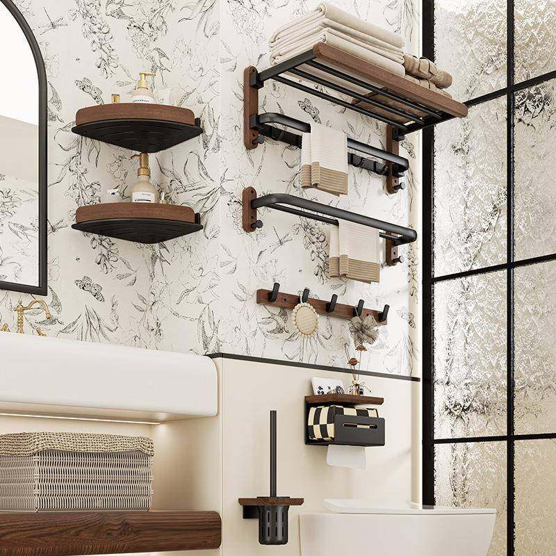 桃木卫生间毛巾架免打孔高端浴巾胡QEP置物子架室架洗手间浴厕所,鲜花速递/花卉仿真/绿植园艺,其它园艺用品,淘宝优惠券,粉丝福利购,淘宝优惠卷