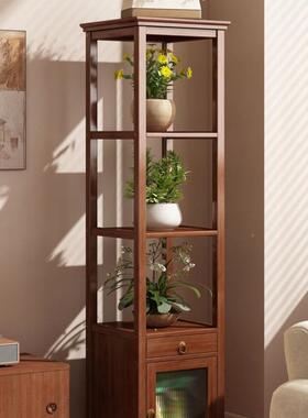 沙发边几角几小桌子实RRB木边中式客厅电视柜花内几室花架花盆置