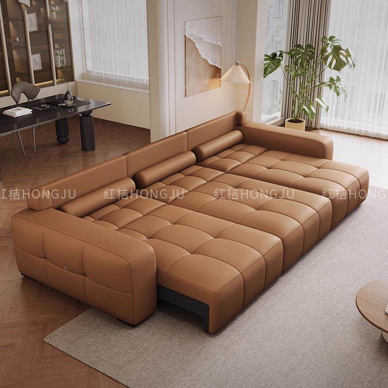 块一体糖电动床两用平推可UXI沙伸缩功能发可折叠智能沙发