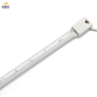 红外线半PRL镀半白灯管800W645MM塑料吹瓶机加热管镀白石英加热管