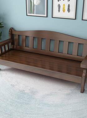 实沙发合冬夏客两用小户木型房间沙发家YQL用厅农村木沙发实木组