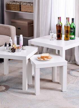 木制茶几小方桌边桌桌角小几木桌四方子简易家用桌超市GVX促销架