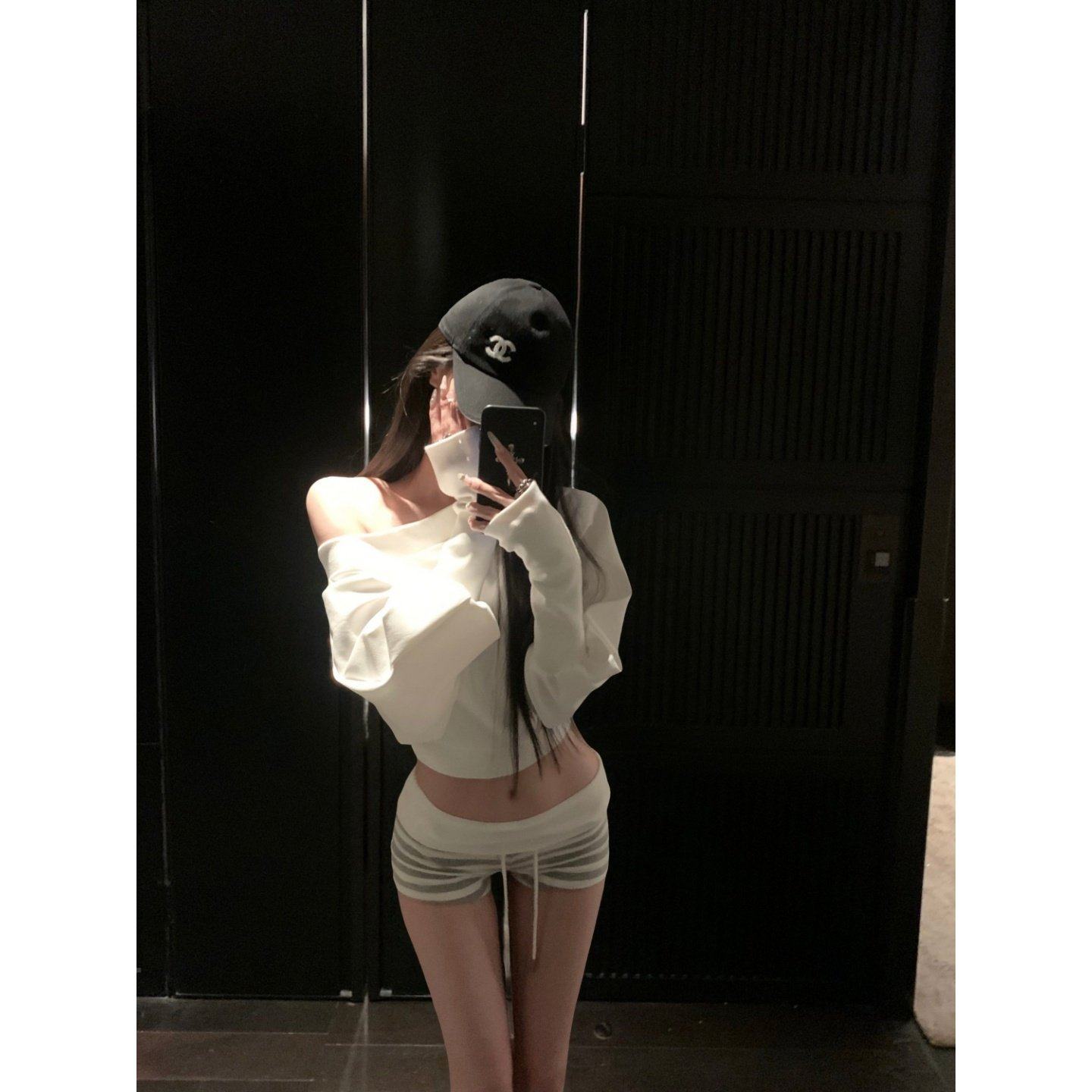 2026巨好看搭配一整套辣妹风斜肩短上衣长袖上衣条纹短裤阔腿长裤,女装/女士精品,时尚套装,淘宝优惠券,粉丝福利购,淘宝优惠卷